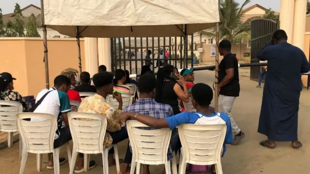 Polling station in Abuja, Nigeria