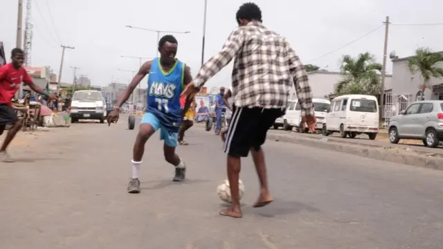 Footballer in Lagos