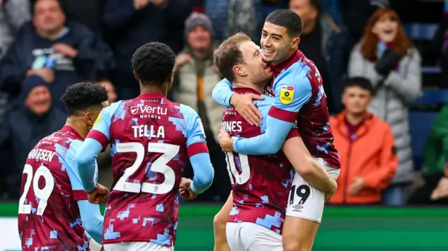 Burnley celebrate