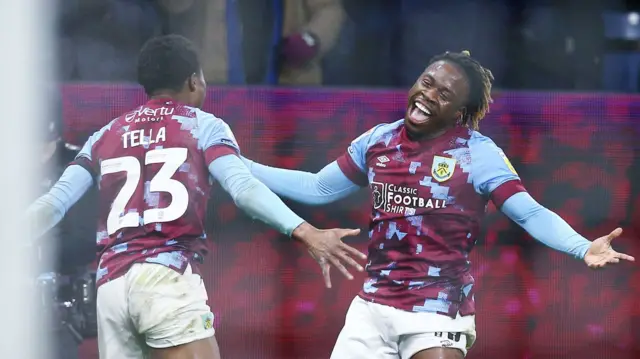 Burnley celebrate