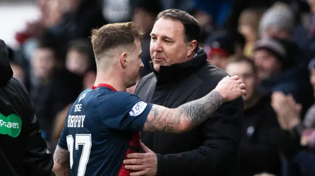 Malky Mackay with Eamonn Brophy