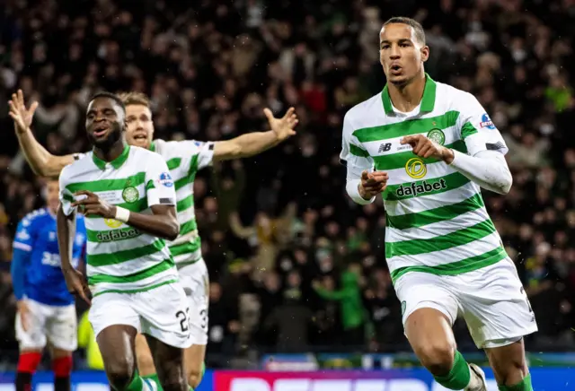 Celtic's Christopher Jullien celebrates