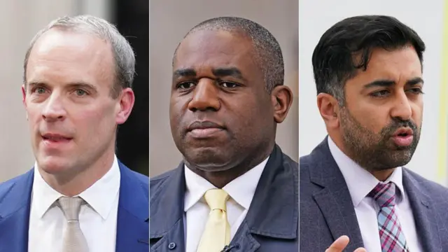 Dominic Raab; David Lammy; Humza Yousaf