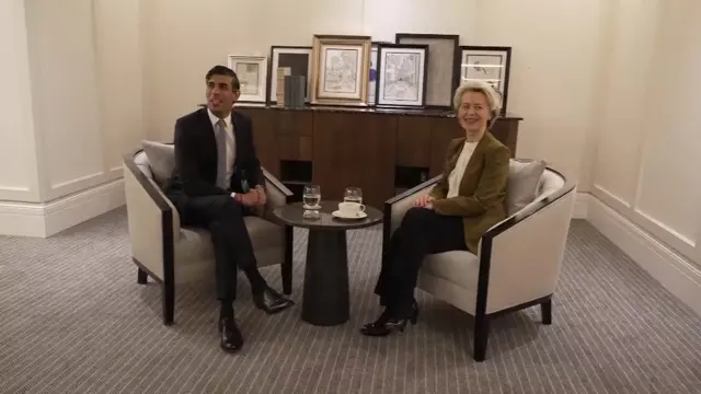 Rishi Sunak and Ursula von der Leyen