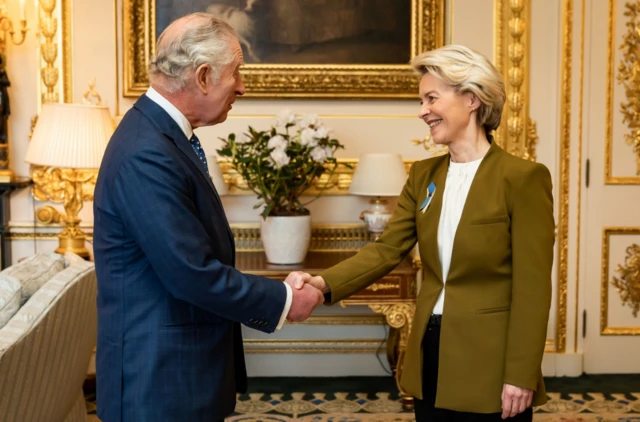 King Charles and ursula von der leyen