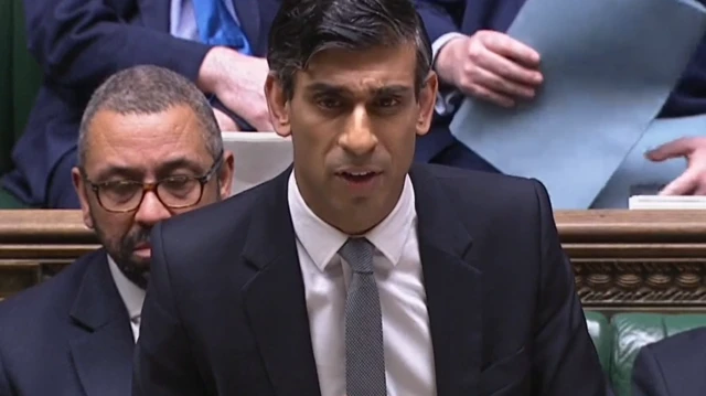 Rishi Sunak in the House of Commons