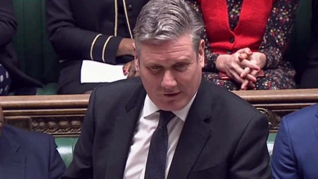 Keir Starmer speaking in the House of Commons