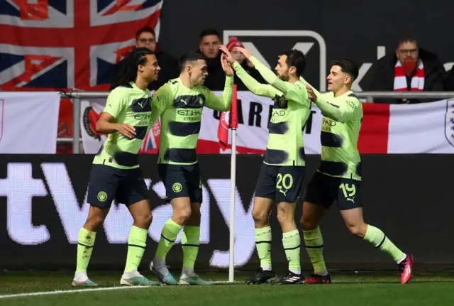 Manchester City celebrate