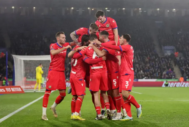 Blackburn Rovers celebrate