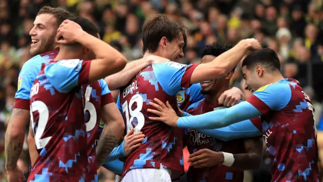 Burnley celebrate