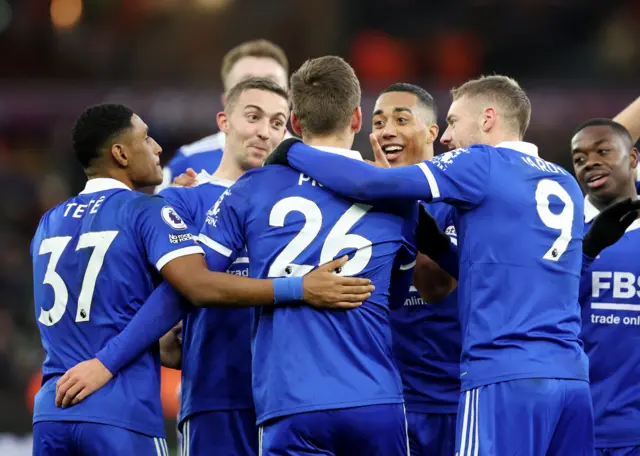 Leicester celebrate