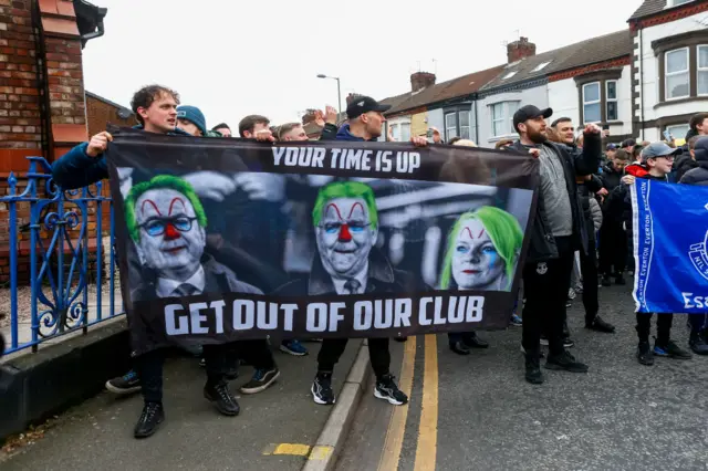 Everton protest