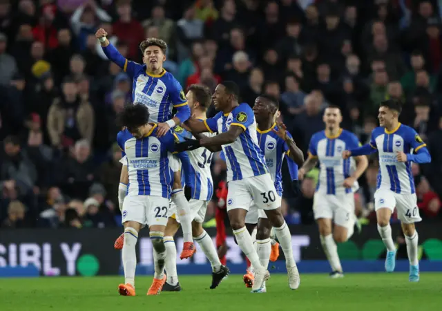 Brighton celebrate