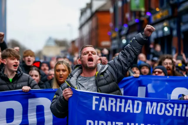 Everton protest