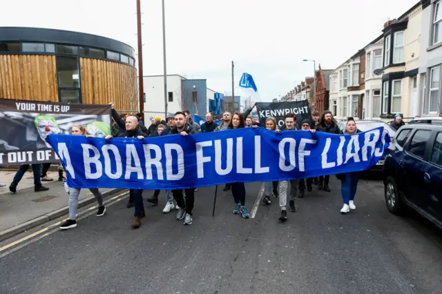 Everton protest