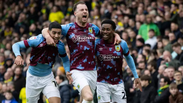 Burnley celebrate