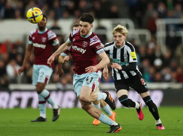 Declan Rice and Anthony Gordon