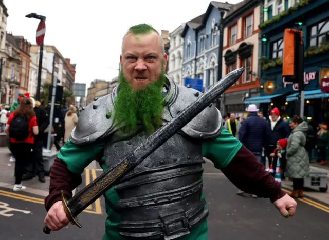 An Irish fan in Cardiff