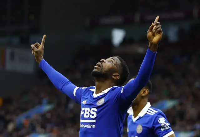 Iheanacho celebrates