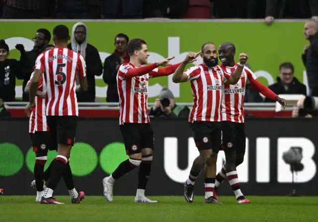 Brentford celebrate