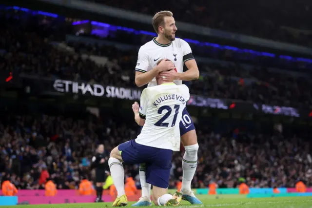 Harry Kane and Dejan Kulusevski