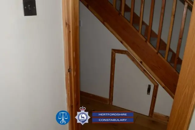 David Carrick's under stairs cupboard closed