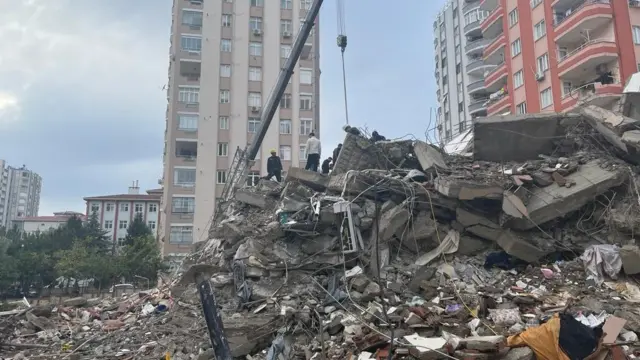 Aftermath of the earthquakes in Adana, Turkey