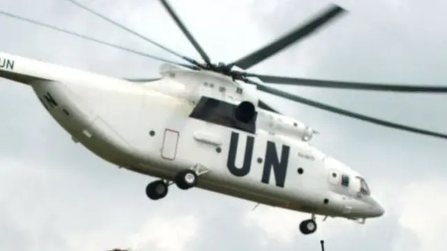 United Nations helicopter