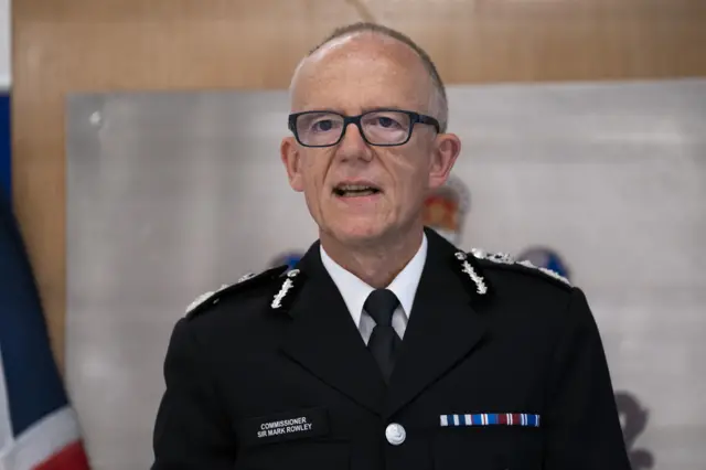 Metropolitan Police Commissioner Sir Mark Rowley