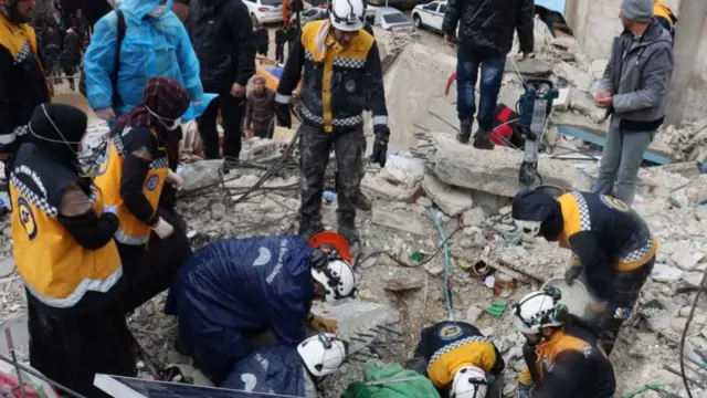 White Helmets workers in Syria