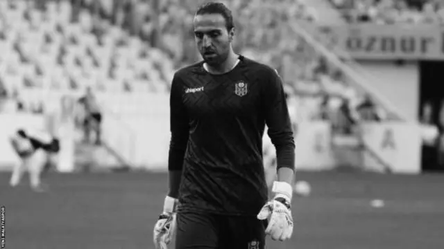 Turkish goalkeeper Ahmet Eyup Turkaslan