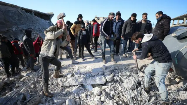 Rescue worker in Idlib, Syria