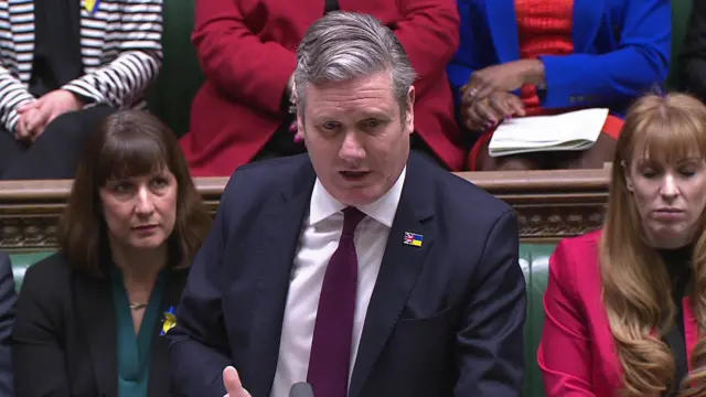 Keir Starmer speaking in the House of Commons