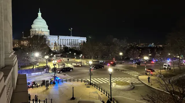 A view of the Capitol