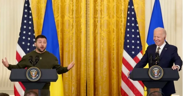 Zelensky and Biden in Washington