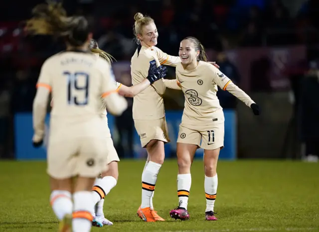 Guro Reiten celebrates