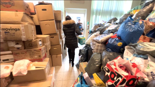 Aid donations stack up in Berlin