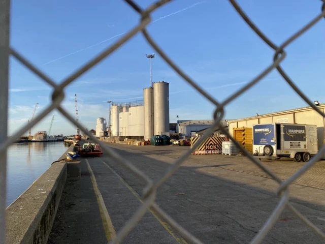 Bomb detonation site in Great Yarmouth