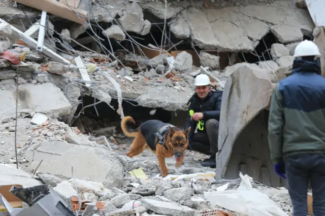 Earthquake ruins in Diyarbakir