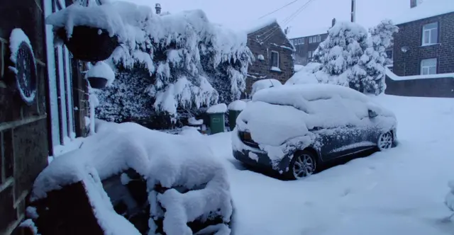 A snowy scene in Kirklees