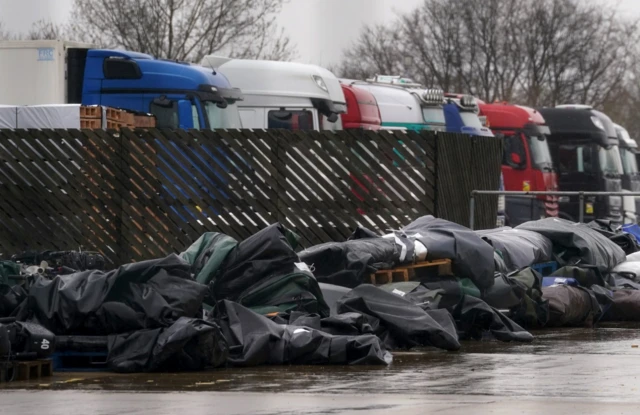 Small boat pieces at Calais