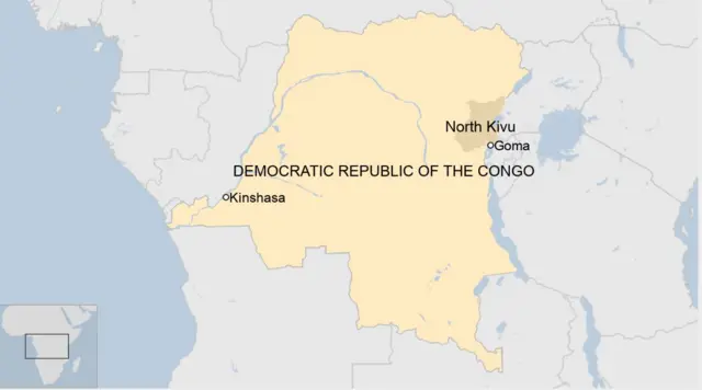 Map of DR Congo