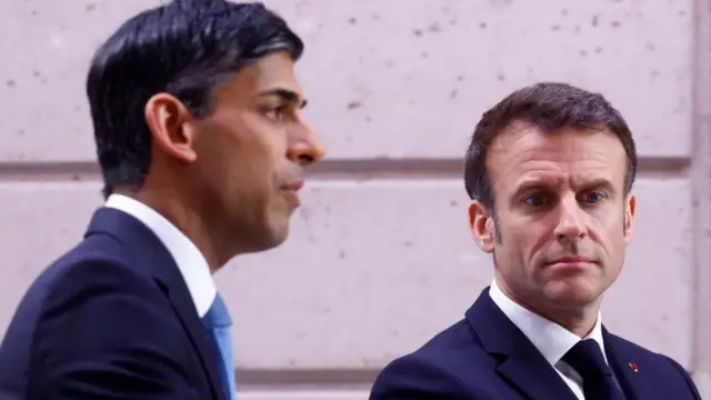 Rishi Sunak and Emmanuel Macron