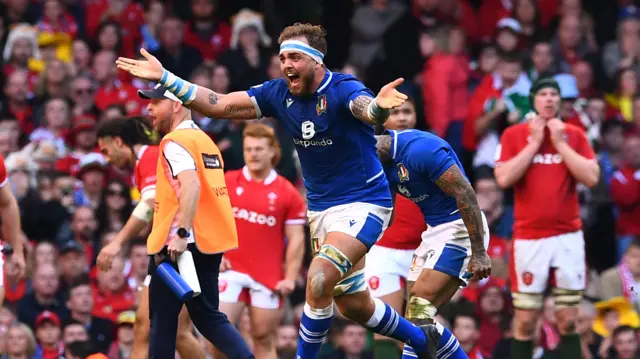 Niccolo Cannone of Italy celebrates