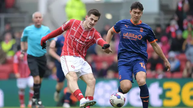 Bristol City's Anis Mehmeti in action