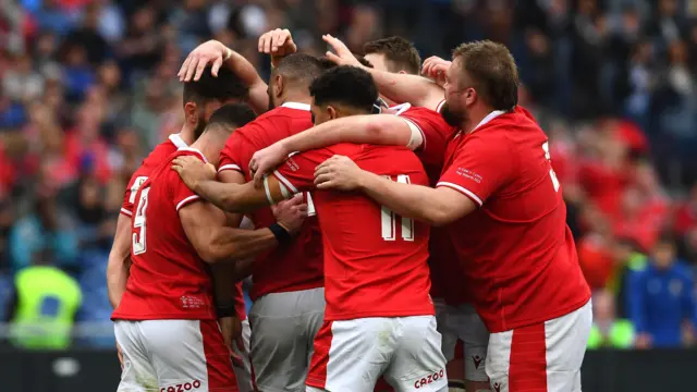 Wales celebrate