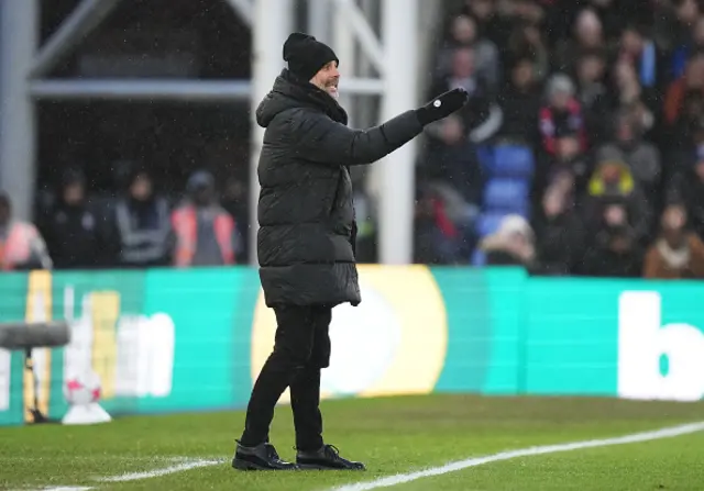 Guardiola on the touchline