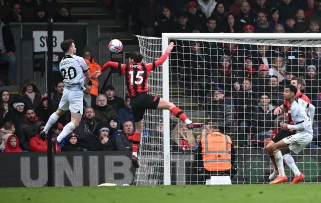 AFC Bournemouth's Adam Smith concedes a penalty v Liverpool