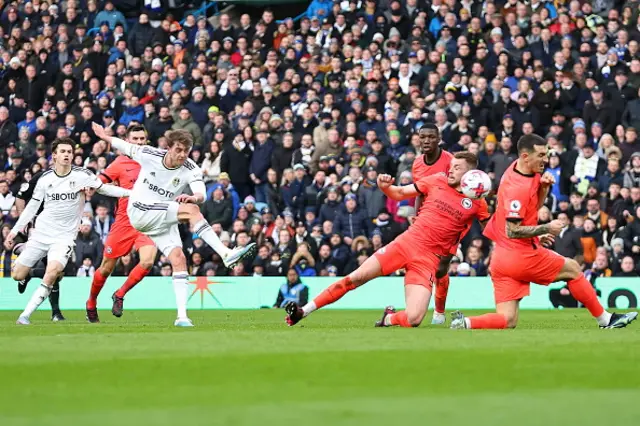 Bamford scoring to make it level before half-time