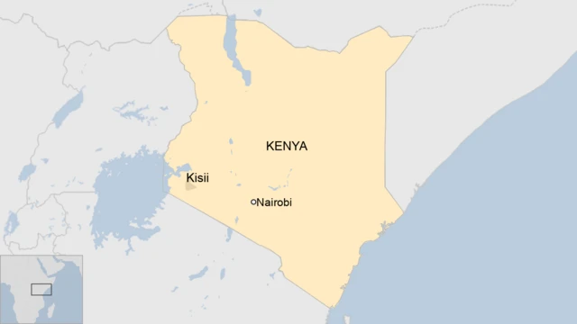 A map of Kenya